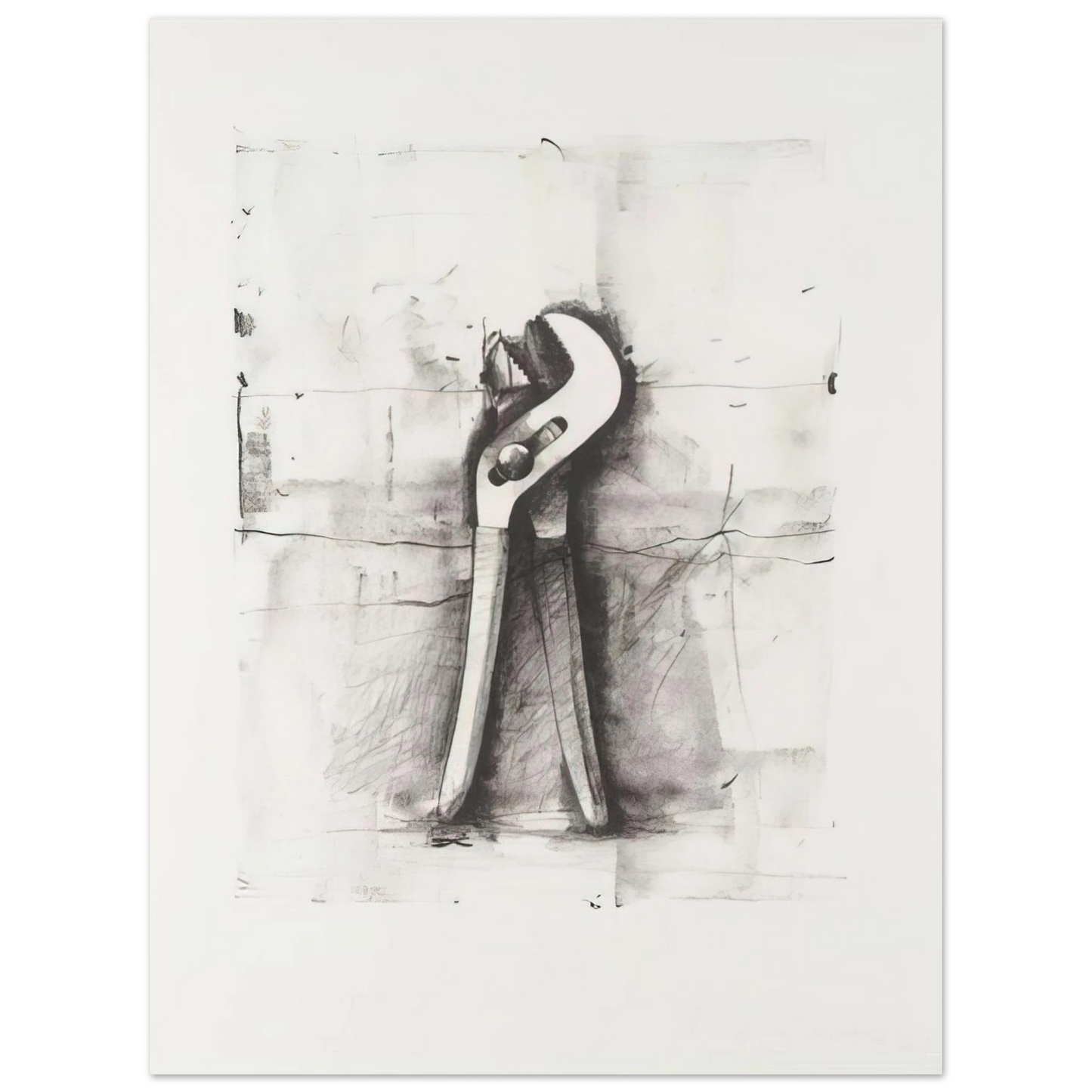 Jim Dine - UNTITLED FROM TEN WINTER TOOLS 1973 Fine Art Poster - Default Title