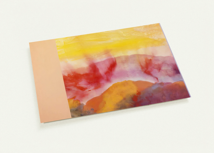 Mountain Morning - 1993 By Ronnie Landfield Pack of 10 Post Cards | Ronnie Landfield Post Cards | A6 (10.5 x 14.8 cm) - 4.1 x 5.8 inches