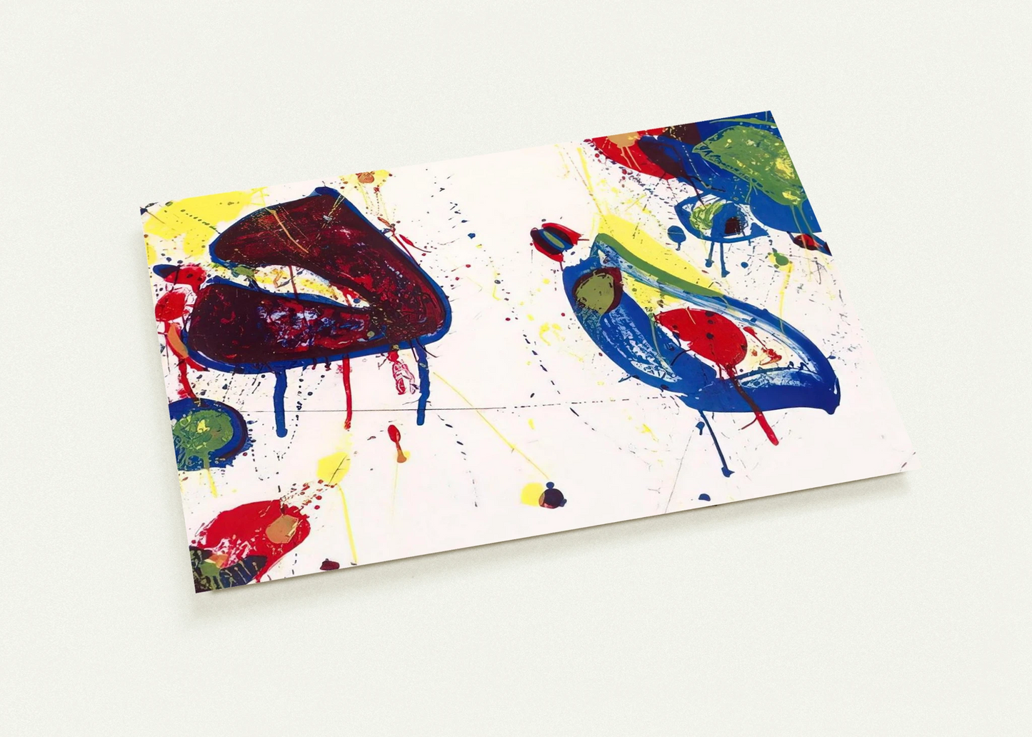 Heart Stone By Sam Francis Pack of 10 Post Cards | Sam Francis Post Cards | A6 (10.5 x 14.8 cm) - 4.1 x 5.8 inches