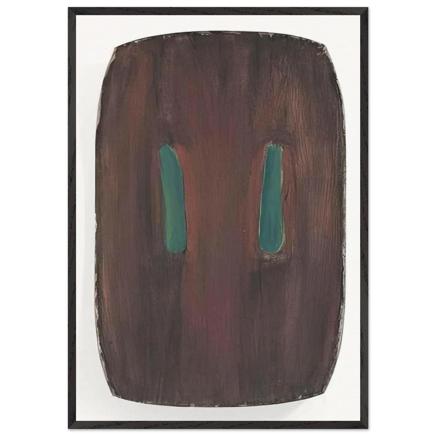 Untitled - 1977 N3 - Ron Gorchov Framed Art Print – Black Wooden Frame - Default Title - -Framed Art Print