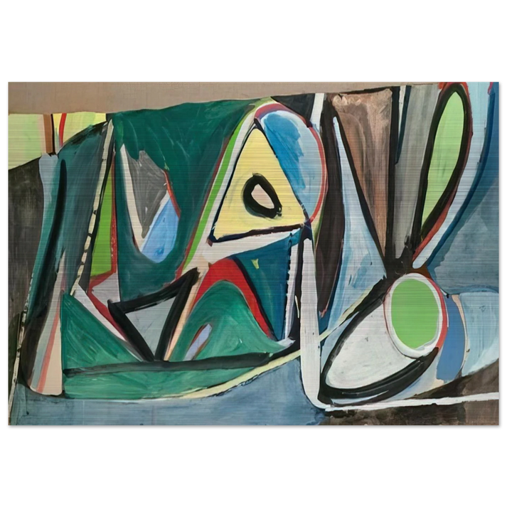 Montrouge - 1948 - Bram van Velde Brushed Aluminum Print - 70x100 cm / 28x40 inches | Bram van Velde Aluminum Print | Bram van Velde Prints