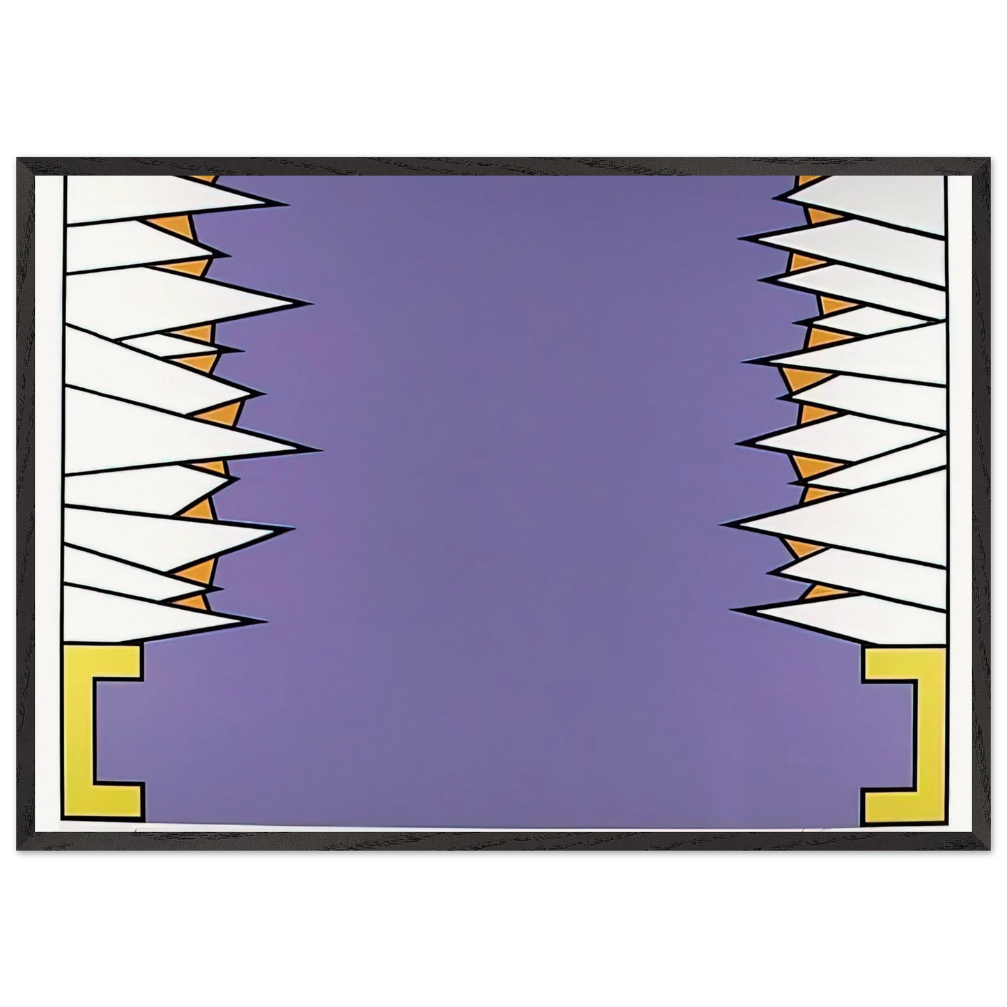 Over the Rainbow - 1978 - Nicholas Krushenick Framed Art Print – Black Wooden Frame - Default Title - -Framed Art Print