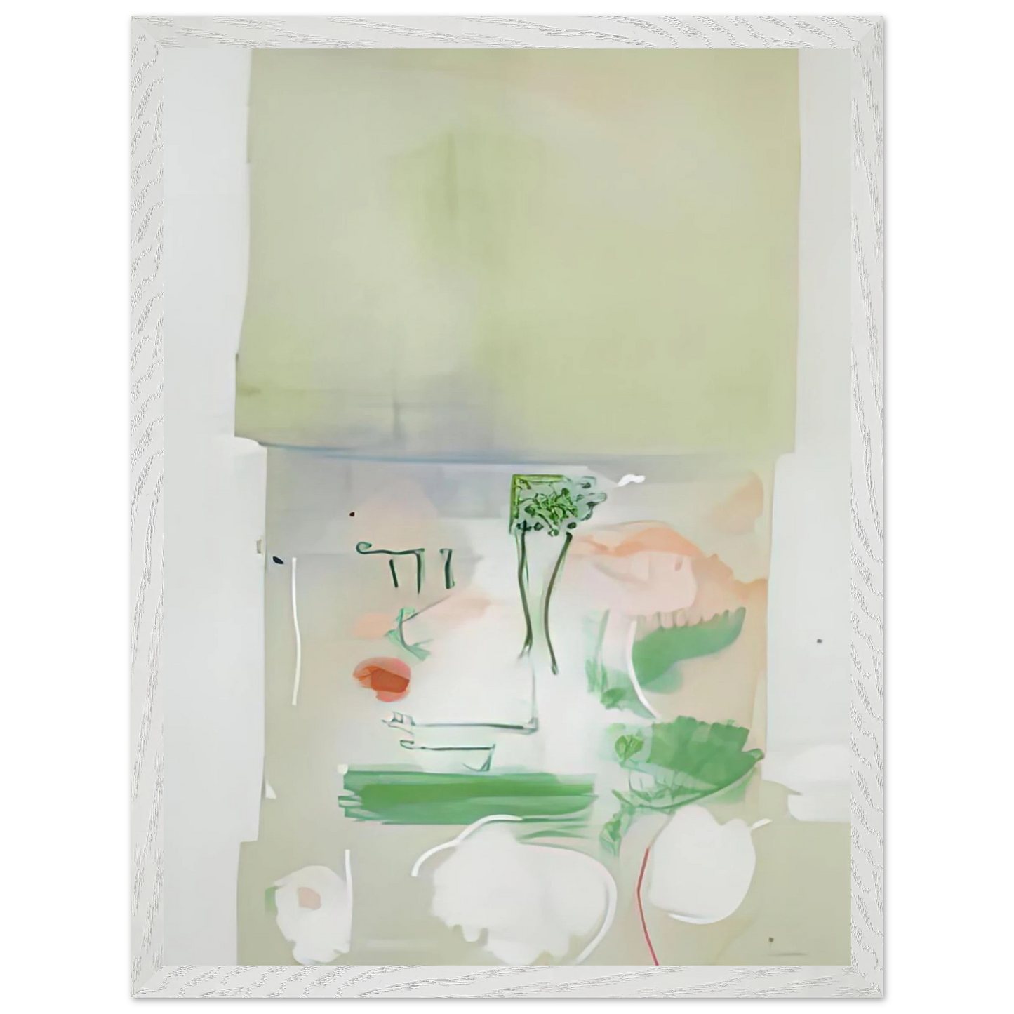 Helen Frankenthaler - Faerie Tale, 1988- Wall Art - 30x40 cm / 12x16 inches - Premium Wooden Framed Poster With Fine Art Paper - Black frame