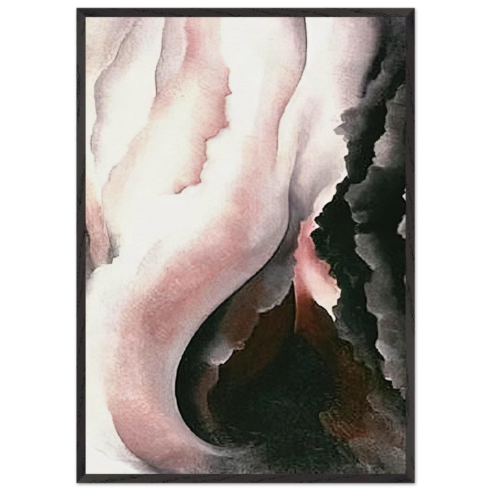 Dark Iris 2 - Georgia OKeeffe 70x100 cm / 28x40 inches Framed Art Print – Black Wooden Frame