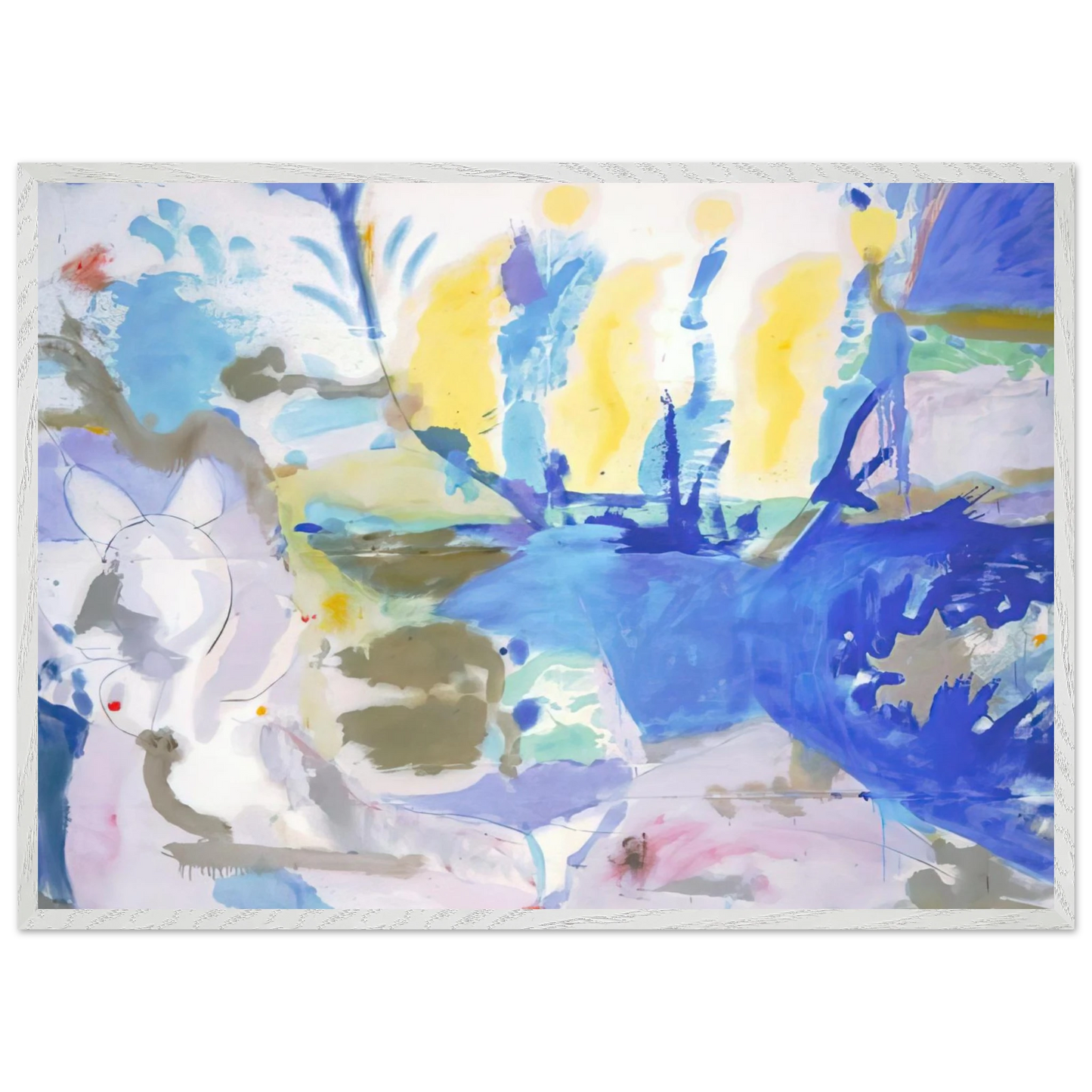 Helen Frankenthaler - Basque Beach - 1958 Wall art - 45x60 cm / 18x24 inches - Fine Art Poster - -