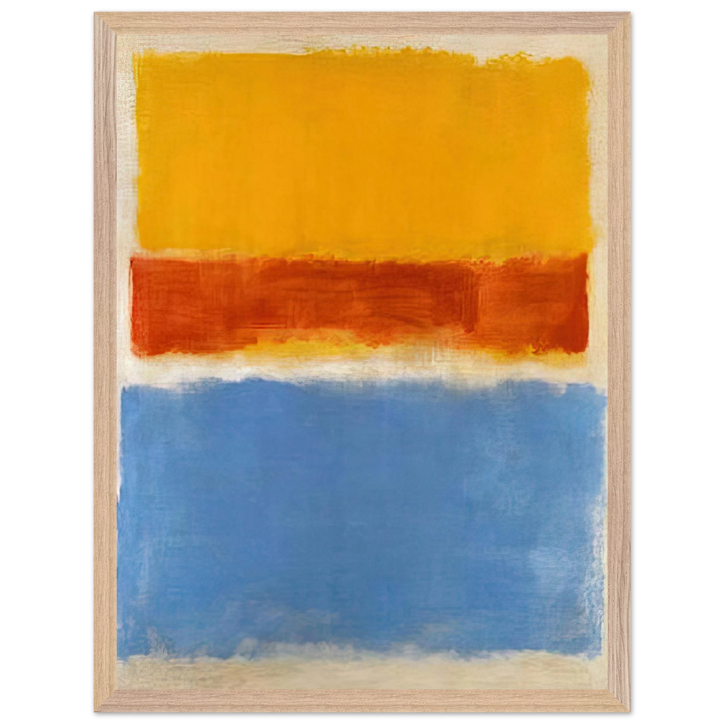 Mark Rothko - Untitled Yellow, Red and Blue - 1953 Wall Art - 30x40 cm / 12x16 inches - Fine Art Poster-canvas - -