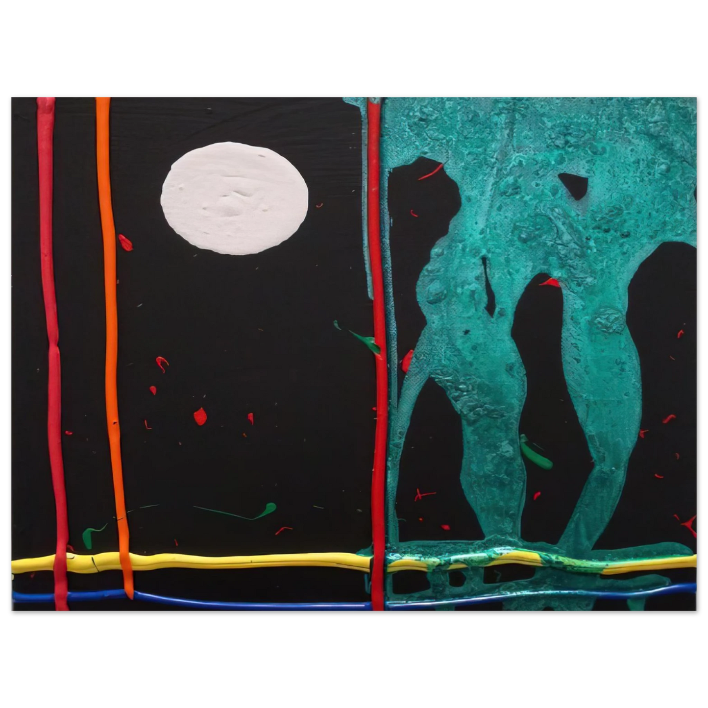 John Hoyland - Watching 20-1-07 - 2007 Fine Art Poster - Default Title