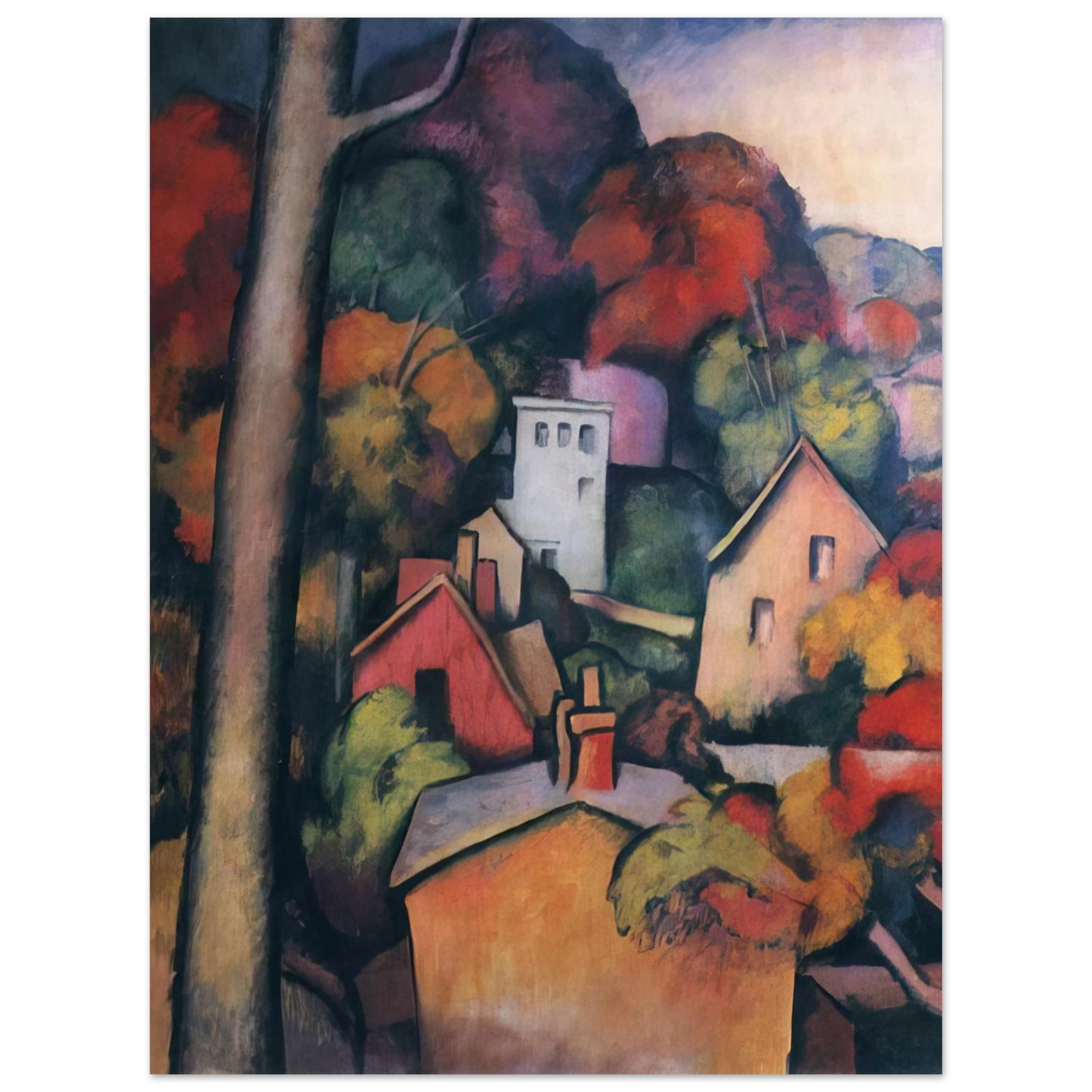 Thomas Hart Benton - UPPER MANHATTAN Fine Art Poster - Default Title