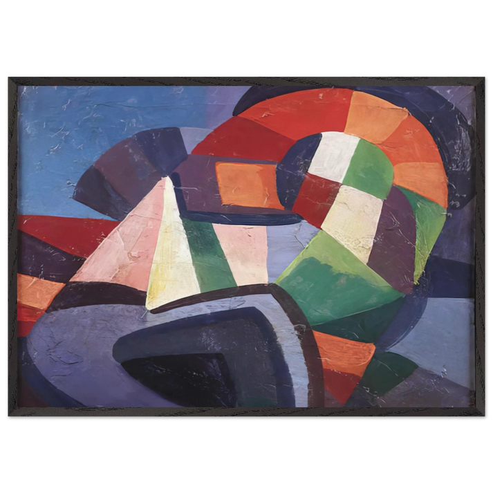 Synchromy - 1915 - Morgan Russell 70x100 cm / 28x40 inches Framed Art Print – Black Wooden Frame
