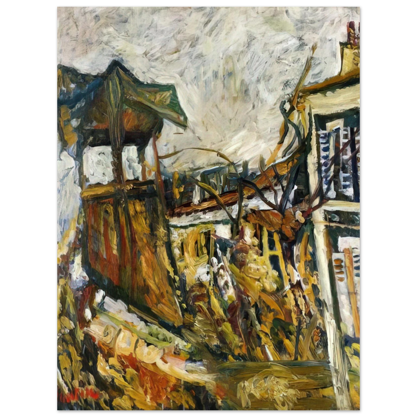 Chaim Soutine - PARISIAN SUBURB Fine Art Poster - Default Title