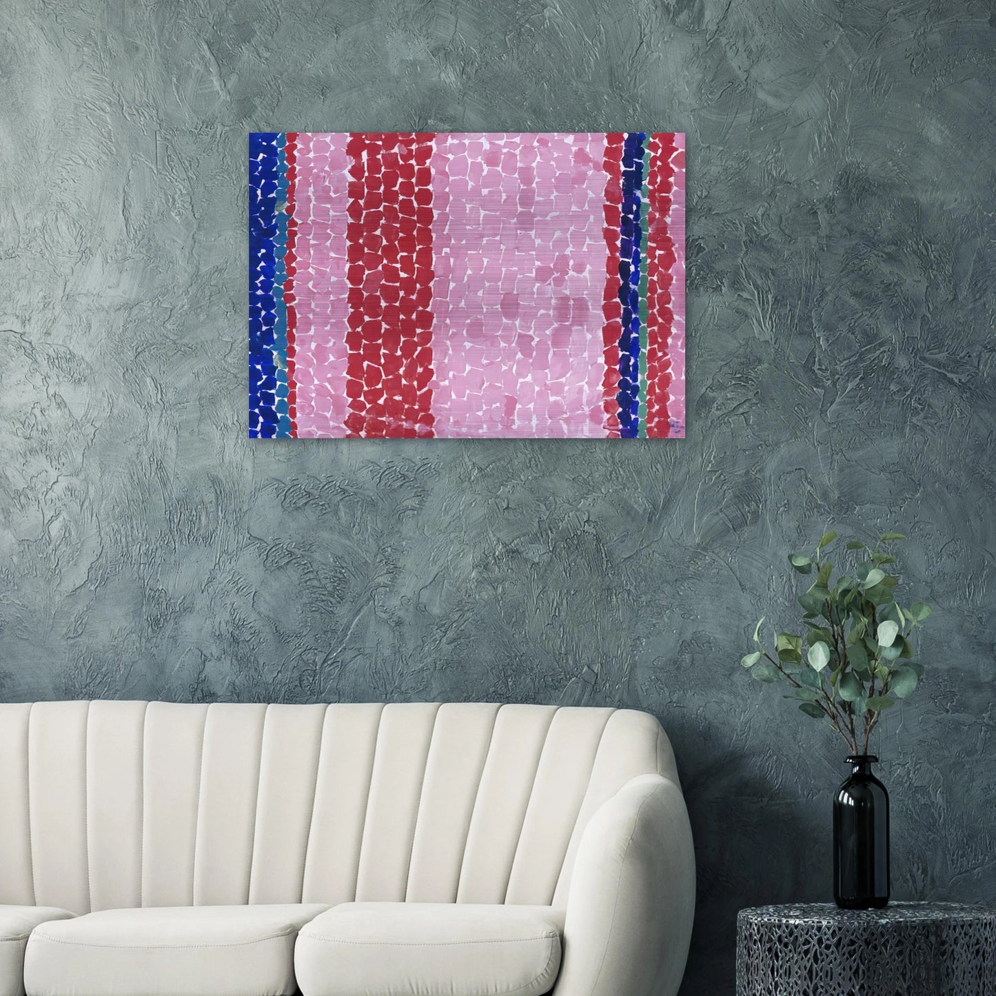 A GLIMPSE OF MARS 1969 - Alma Woodsey Thomas Brushed Aluminum Print - 70x100 cm / 28x40 inches | Alma Woodsey Thomas Aluminum Print | Alma Woodsey Thomas Prints