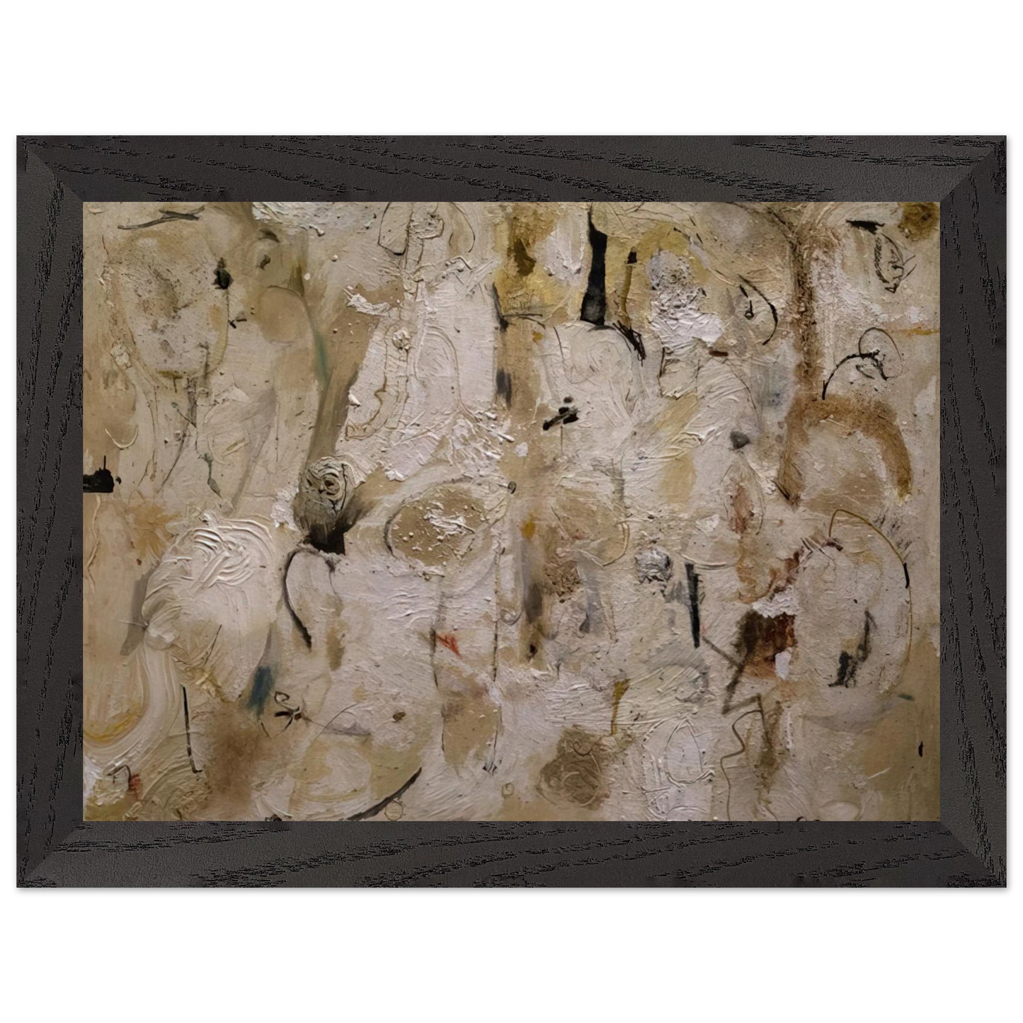 Helen Frankenthaler - Painted on 21st Street - 1951 Wall art - 30x40 cm / 12x16 inches - Premium Wooden Framed Poster With Fine Art Paper - Black frame