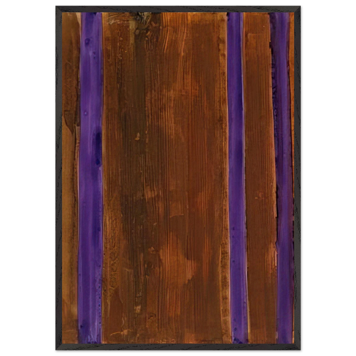 Untitled brownviolet - 2001 - Gunther Forg 70x100 cm / 28x40 inches Framed Art Print – Black Wooden Frame