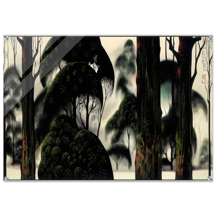 Forest Magic - Eyvind Earle Acrylic Print - 70x100 cm / 28x40″ inches | Eyvind Earle Wall Art | Eyvind Earle Prints