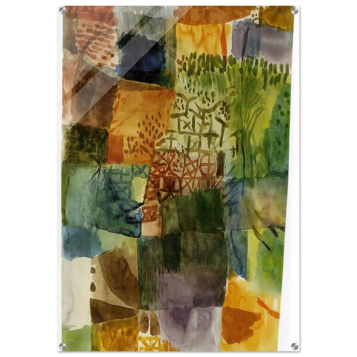 REMEMBRANCE OF A GARDEN 1914 - Paul Klee Acrylic Print - 70x100 cm / 28x40″ inches