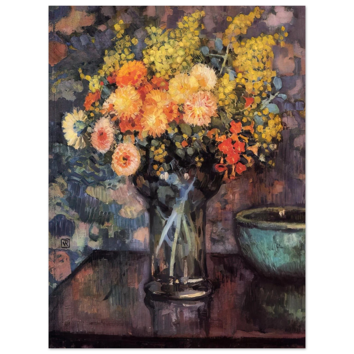 Theo van Rysselberghe - VASE OF FLOWERS Fine Art Poster - Default Title
