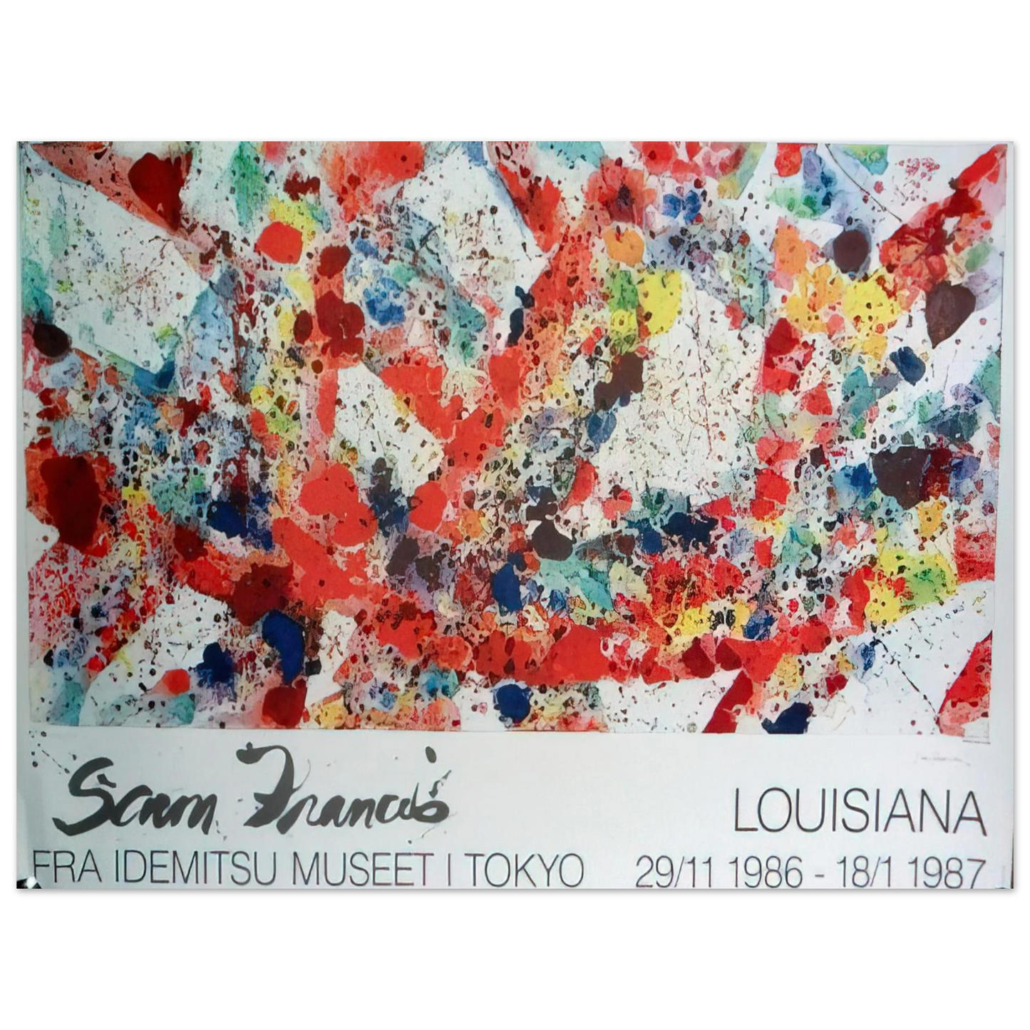 Sam Francis - Polar Red Fine Art Poster - Default Title
