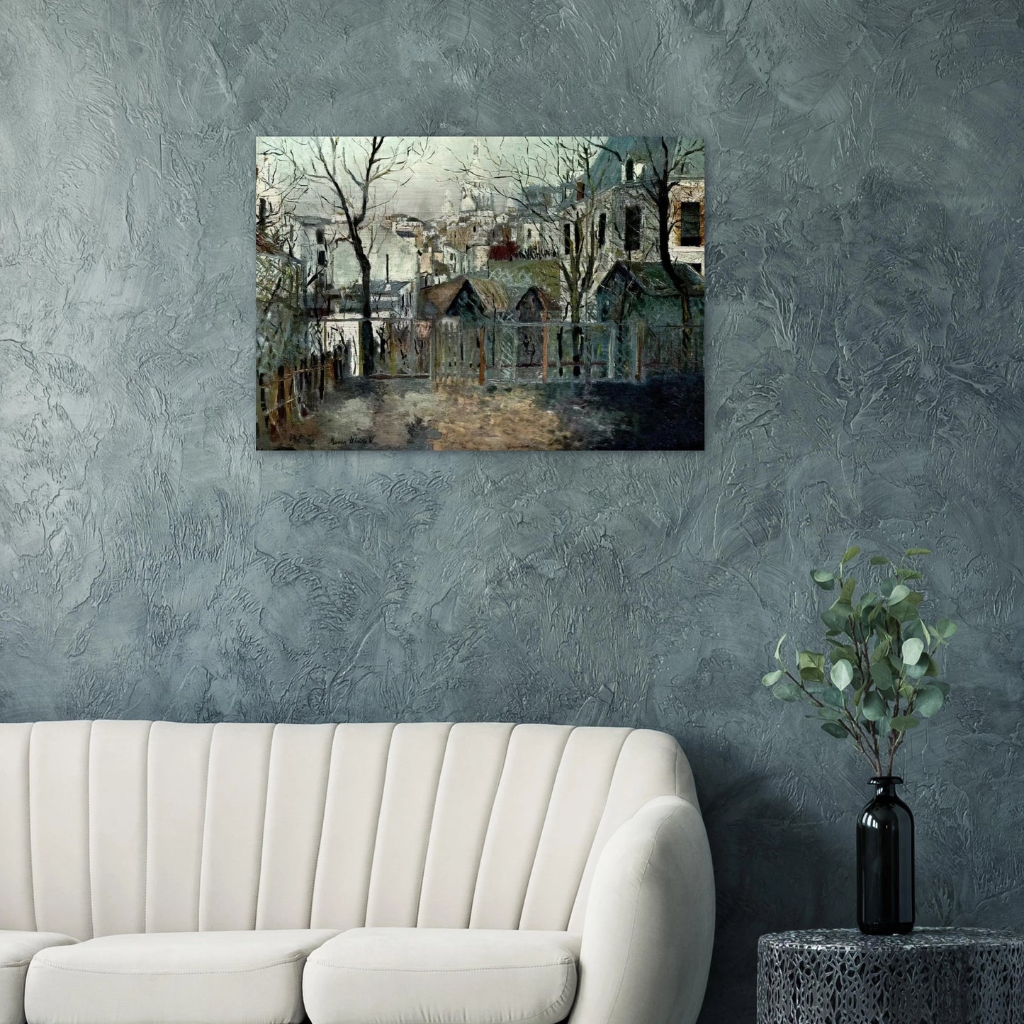 RENOIR S GARDEN - Maurice Utrillo Brushed Aluminum Print - 70x100 cm / 28x40 inches | Maurice Utrillo Aluminum Print | Maurice Utrillo Prints
