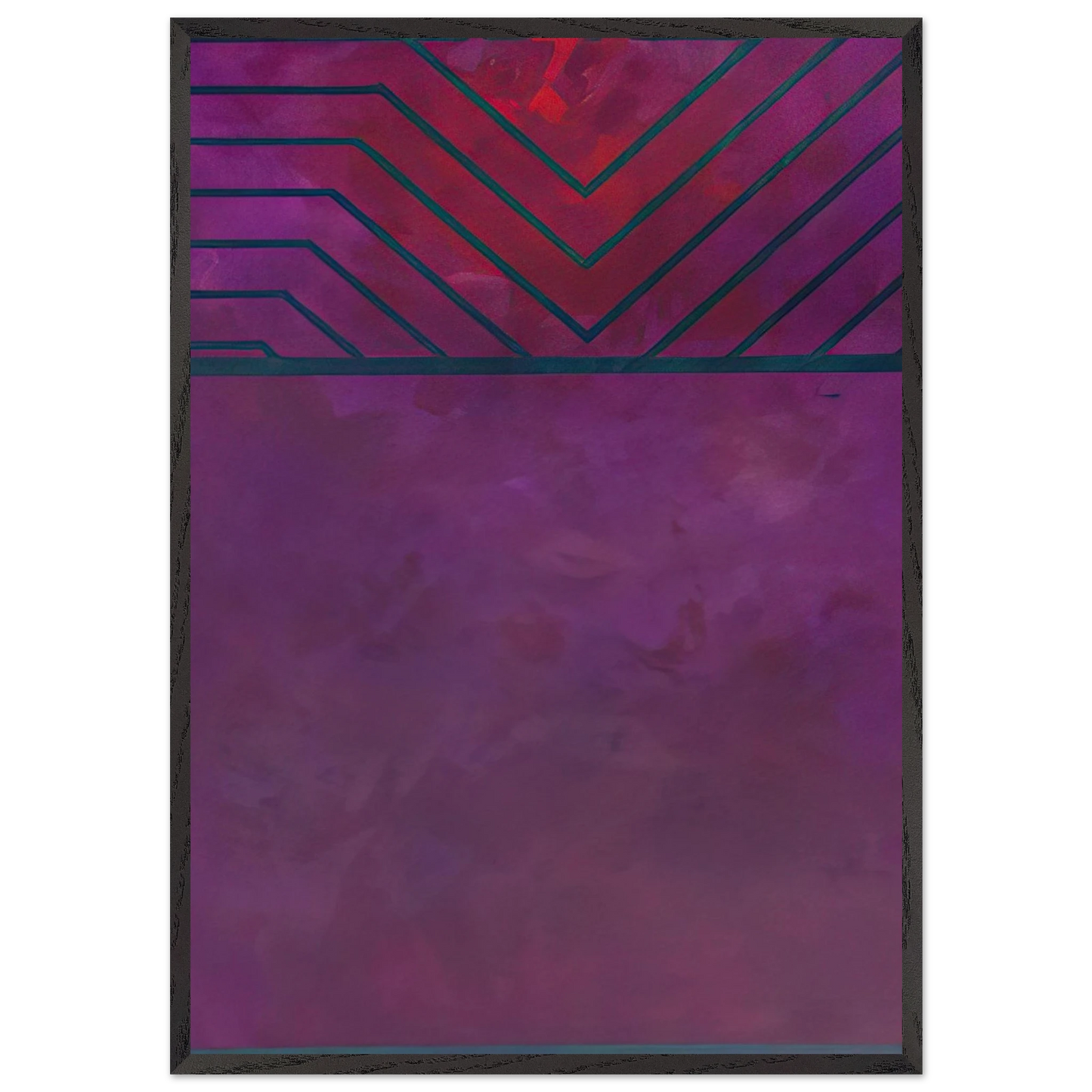 UNTITLED 1986 N1 - Luis Feito Framed Art Print – Black Wooden Frame - Default Title - -Framed Art Print