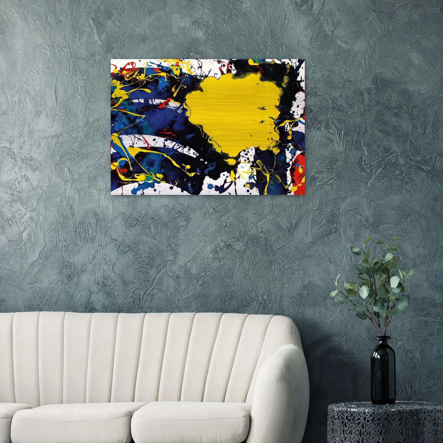 Untitled SFP94-135 SFF 1805 - Sam Francis Brushed Aluminum Print - 70x100 cm / 28x40 inches | Sam Francis Aluminum Print | Sam Francis Prints