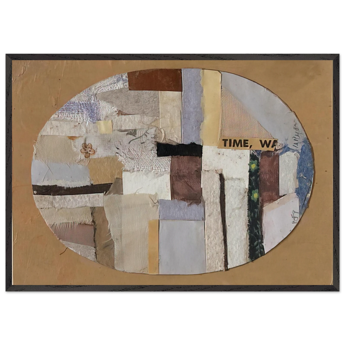 Number 159 - 1948 - Anne Ryan 70x100 cm / 28x40 inches Framed Art Print – Black Wooden Frame