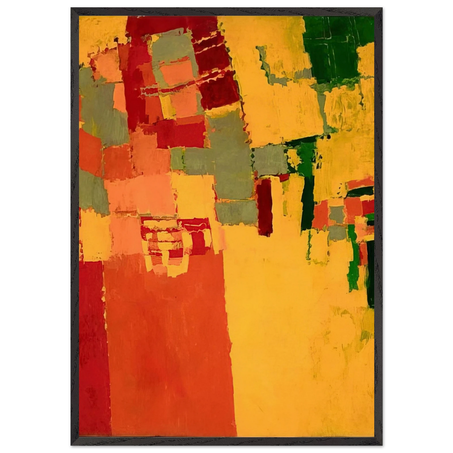 27 October 1949 - 1949 - Frank Lobdell 70x100 cm / 28x40 inches Framed Art Print – Black Wooden Frame