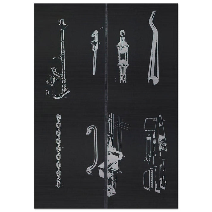 TOOL BOX 1 1966 - Jim Dine Brushed Aluminum Print - 70x100 cm / 28x40 inches | Jim Dine Aluminum Print | Jim Dine Prints