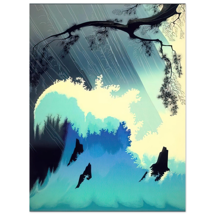 Eyvind Earle - Ocean Splash 75x100 cm / 30x40inches Fine Art Poster