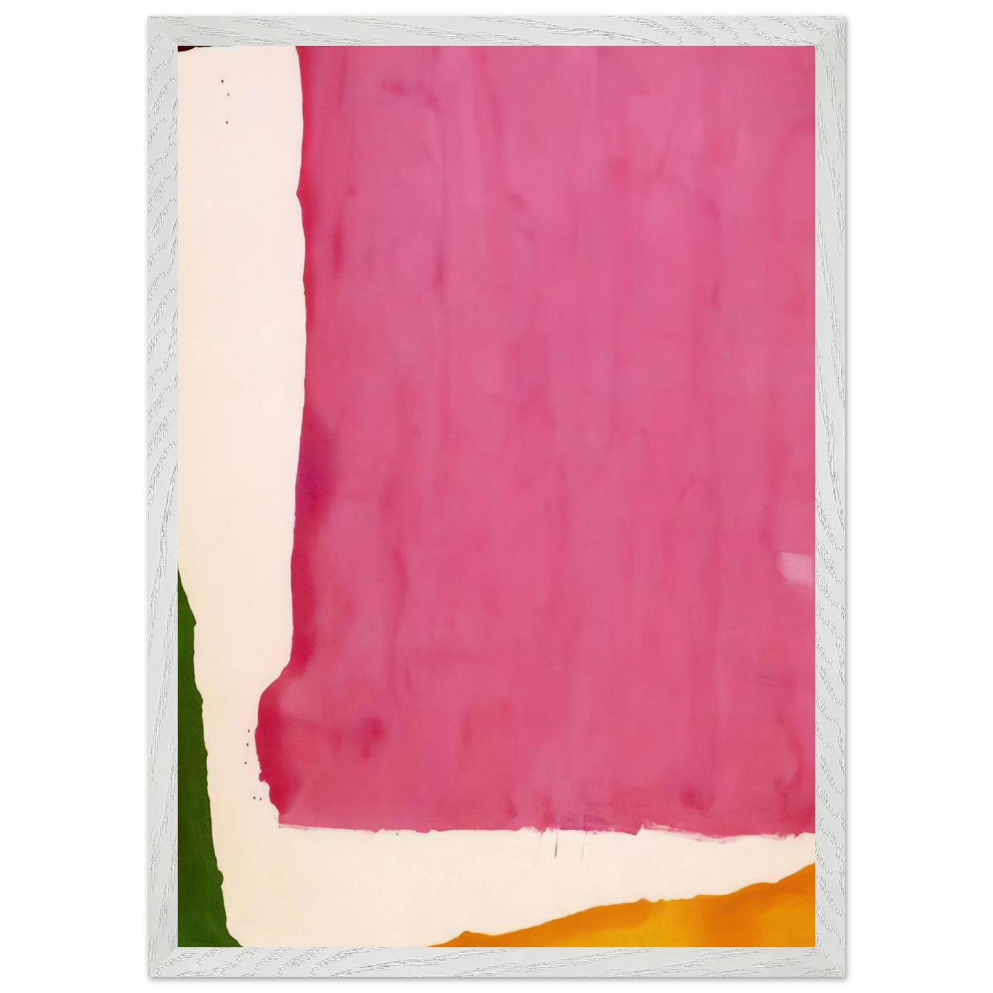 Helen Frankenthaler - Mauve District - 1966 Wall art - A3 (29.7 x 42 cm) - Premium Wooden Framed Poster With Fine Art Paper - White frame
