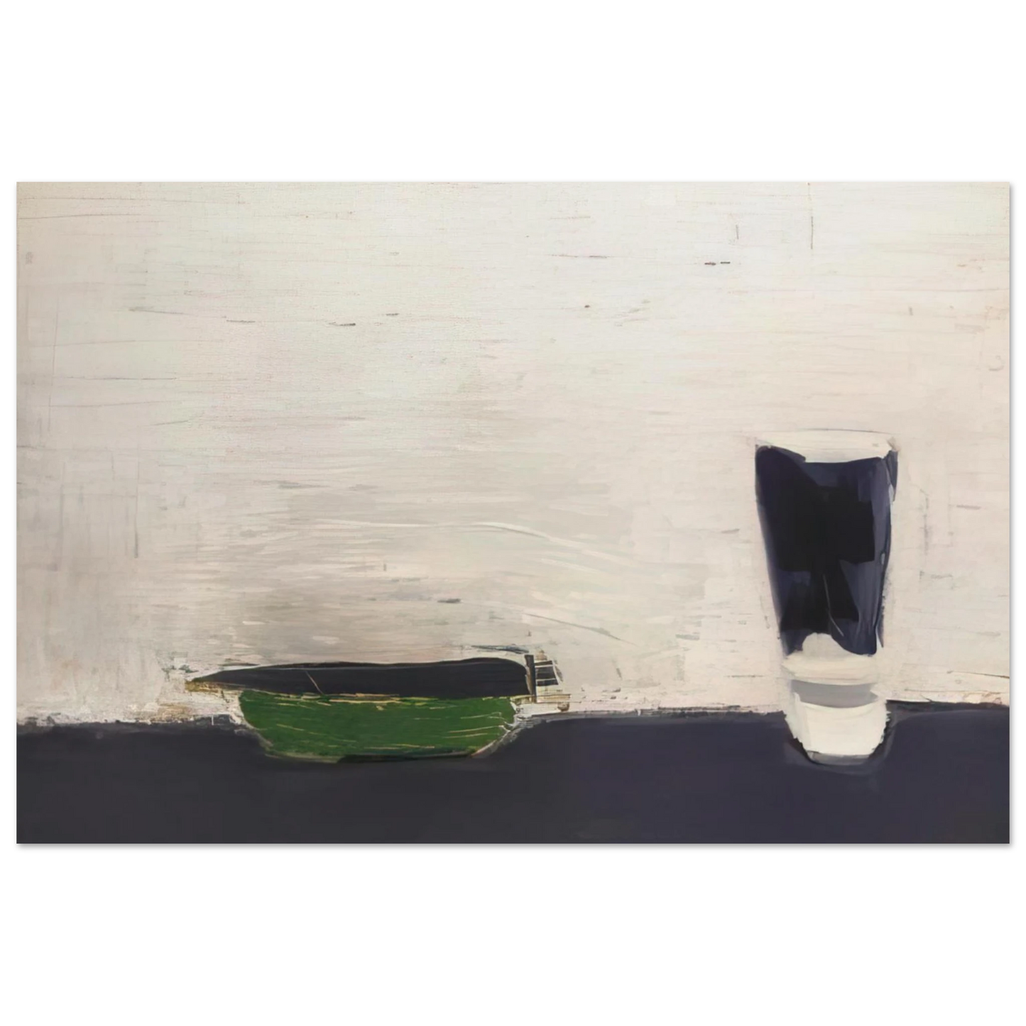 Nicolas de Stael - Nature morte au verre - 1954 Fine Art Poster - 75x100 cm / 30x40 inches