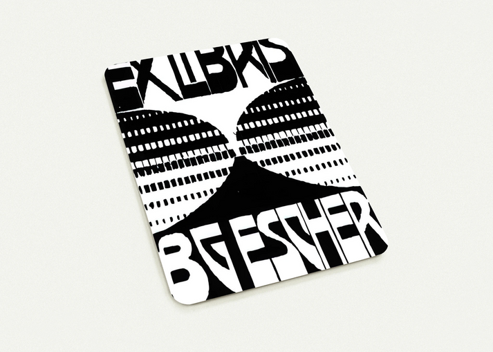 BOOKPLATE B G ESCHER BEER By MC Escher Pack of 10 Post Cards | MC Escher Post Cards | A6 (10.5 x 14.8 cm) - 4.1 x 5.8 inches