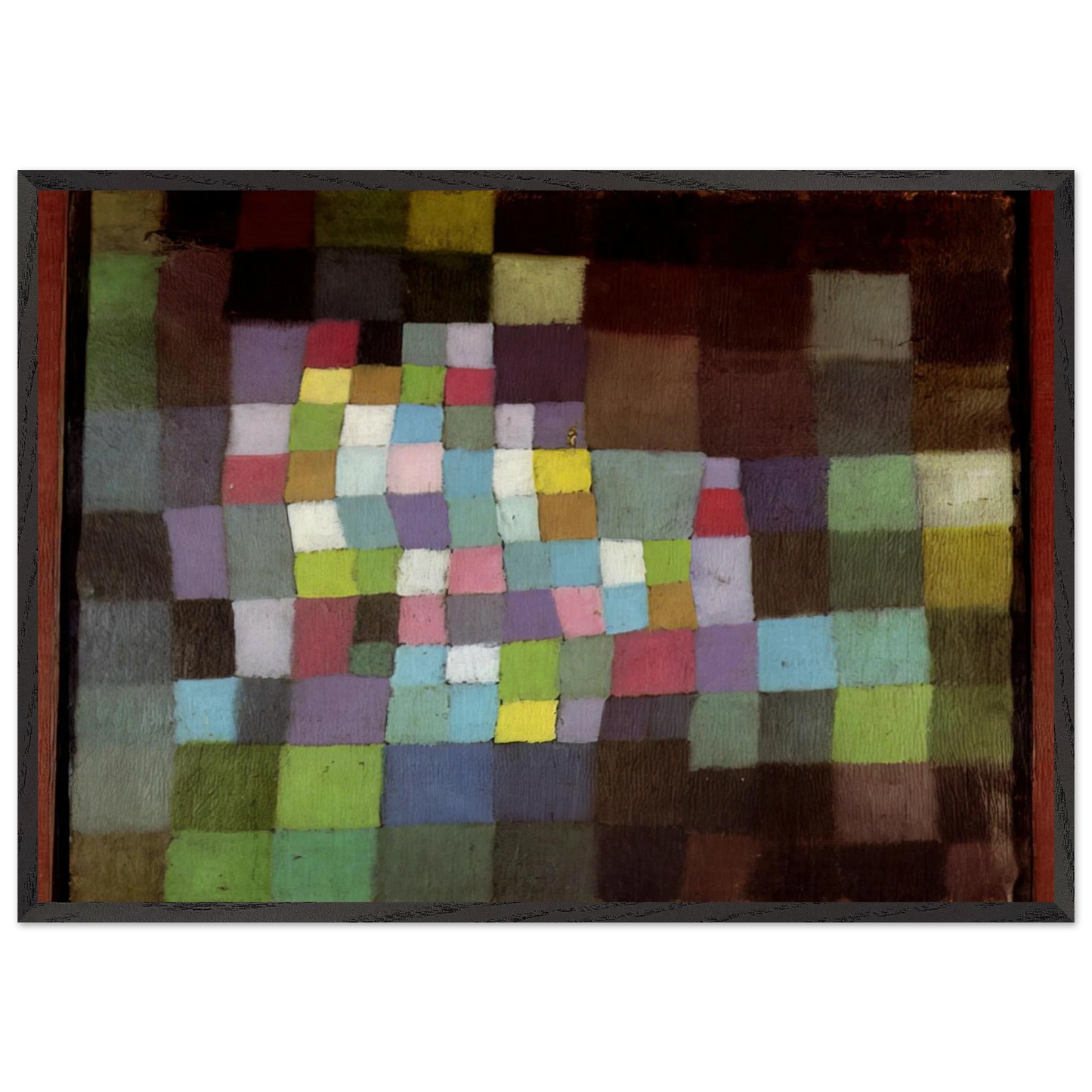 ABSTRACTION WITH REFERENCE TO A FLOWERING TREE 1925 - Paul Klee Framed Art Print – Black Wooden Frame - Default Title - -Framed Art Print