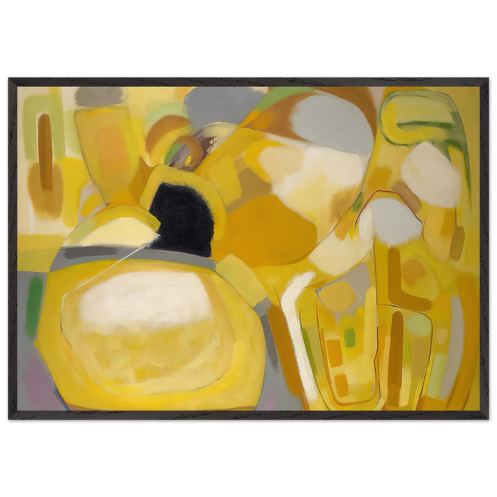 Desert Landscape - 1951 - John Ferren 70x100 cm / 28x40 inches Framed Art Print – Black Wooden Frame