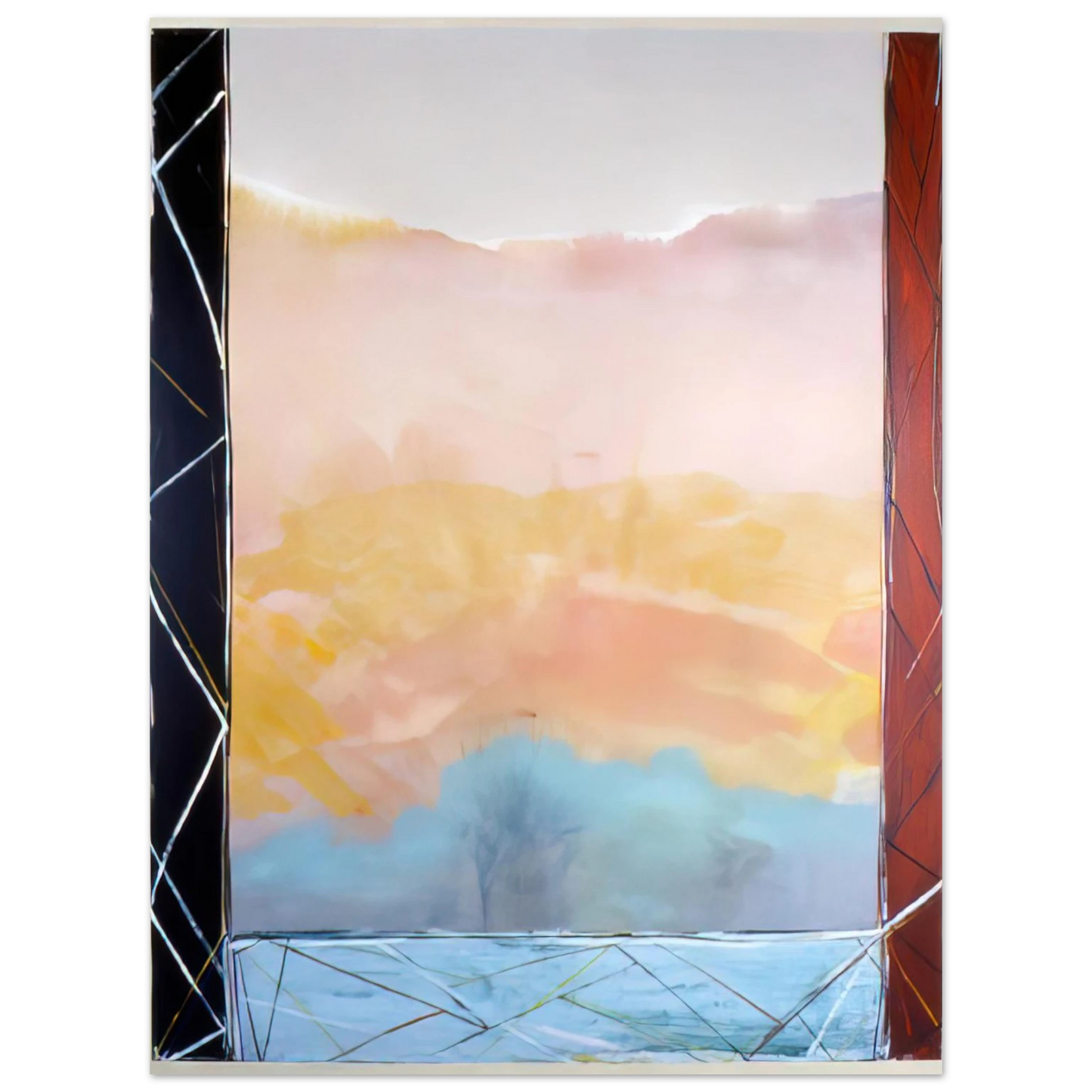 Ronnie Landfield - Where The Creek Hits The Rise - 1988 Fine Art Poster - Default Title