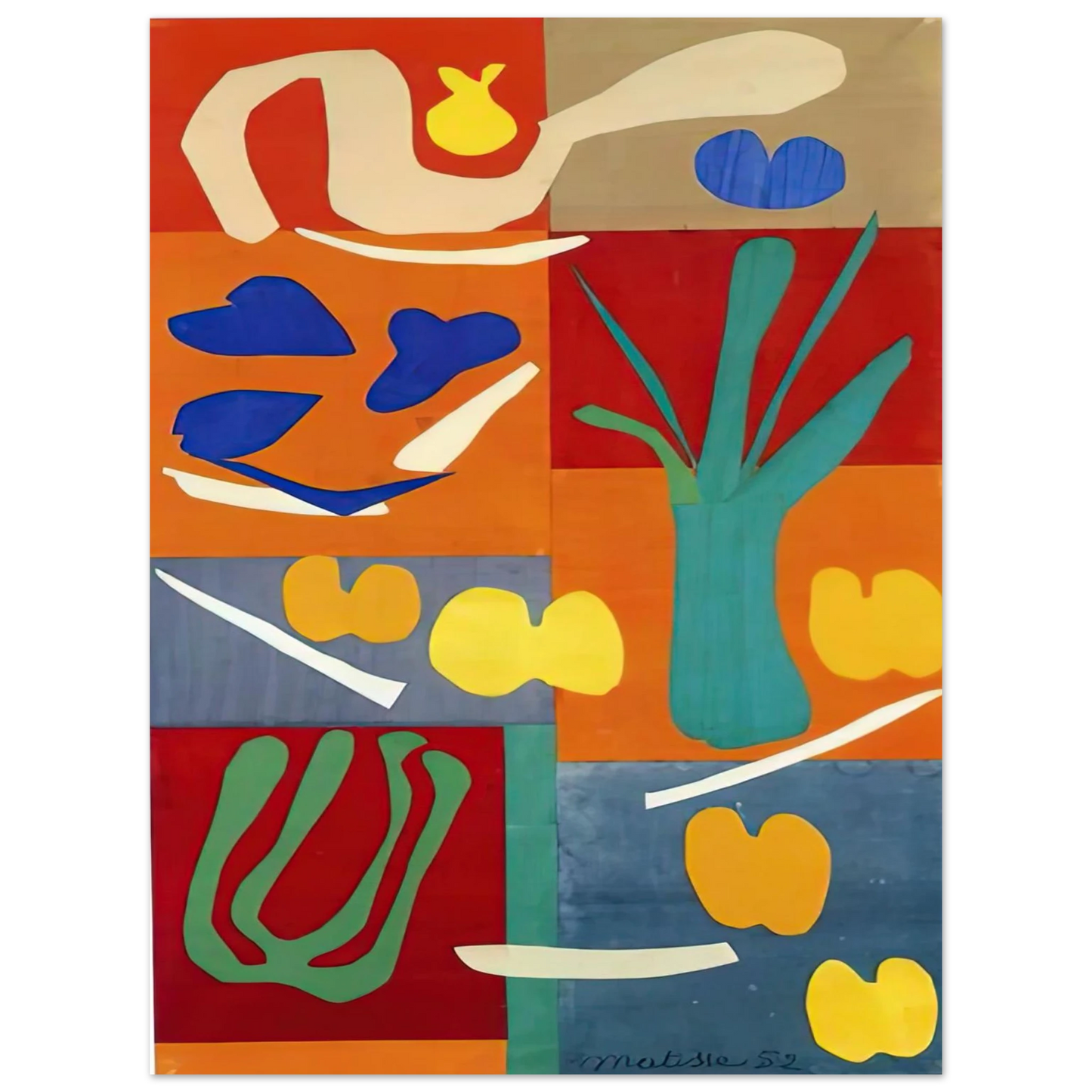Henri Matisse - VEGETABLES 1952 Fine Art Poster - Default Title