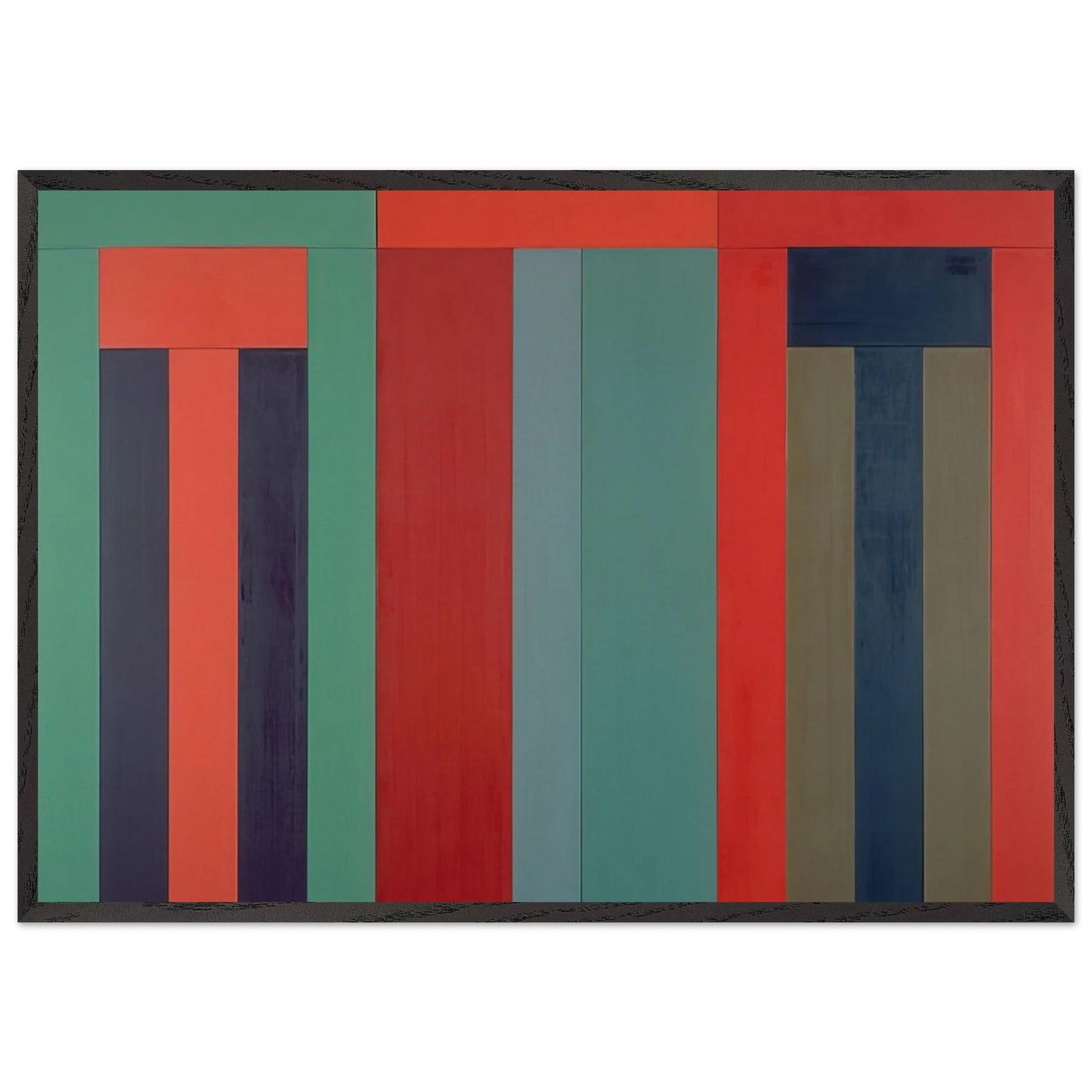 Thira - 1980 - Brice Marden 70x100 cm / 28x40 inches Framed Art Print – Black Wooden Frame