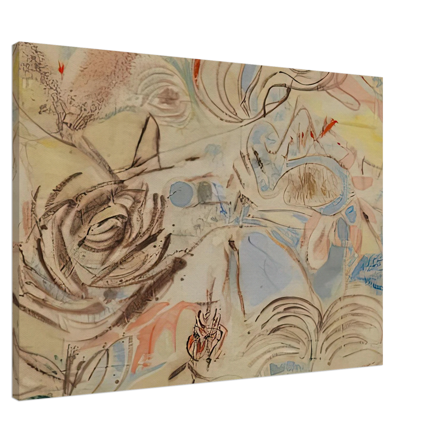 Helen Frankenthaler - 10 29 52, 1952- Wall Art - 60x80 cm / 24x32 inches - Premium Wooden Framed Poster With Fine Art Paper - Wood frame