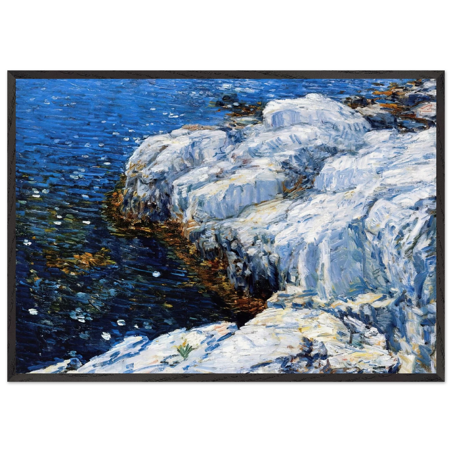 Jelly Fish - Childe Hassam 70x100 cm / 28x40 inches Framed Art Print – Black Wooden Frame