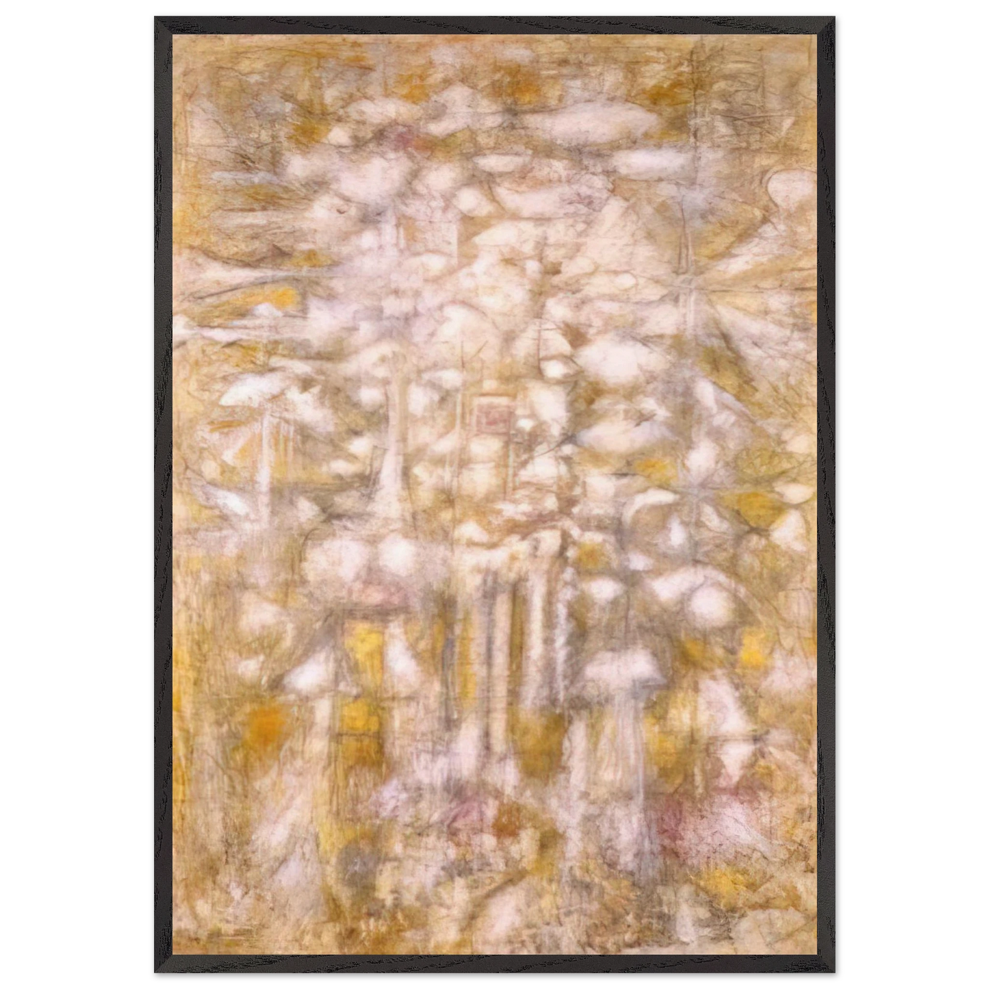 Golden Dawn - Richard Pousette-Dart 70x100 cm / 28x40 inches Framed Art Print – Black Wooden Frame