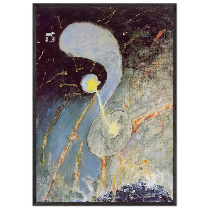 CHAOS NR 2 1906 - Hilma af Klint 70x100 cm / 28x40 inches Framed Art Print – Black Wooden Frame