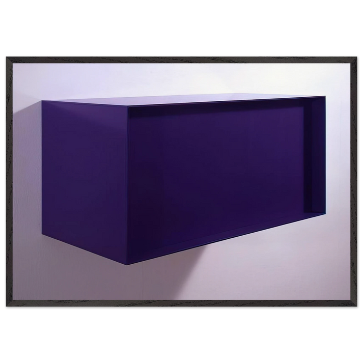 Untitled DJ 77-18 Meter Box - 1977 - Donald Judd 70x100 cm / 28x40 inches Framed Art Print – Black Wooden Frame