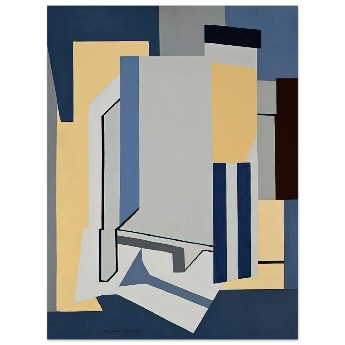 Ralston Crawford - St. Ann Street - 1954 Fine Art Poster - Default Title