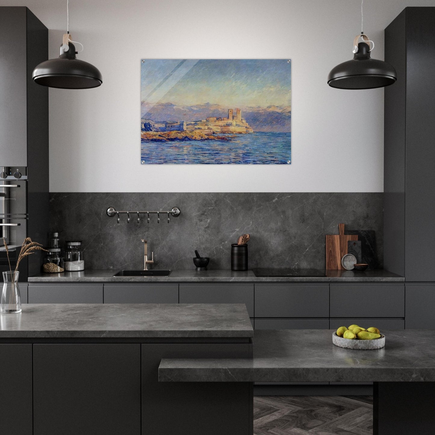 The Castle in Antibes - claude monet Acrylic Print - 70x100 cm / 28x40″ inches