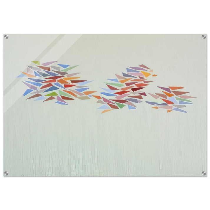 Bright Colors on Pale Green - 1976 - Robert Goodnough Acrylic Print - 70x100 cm / 28x40″ inches