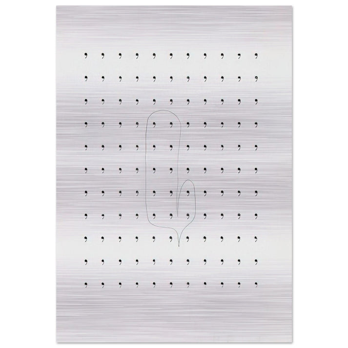 Stupidogramm - 1962 - Dieter Roth Brushed Aluminum Print - 70x100 cm / 28x40 inches | Dieter Roth Aluminum Print | Dieter Roth Prints