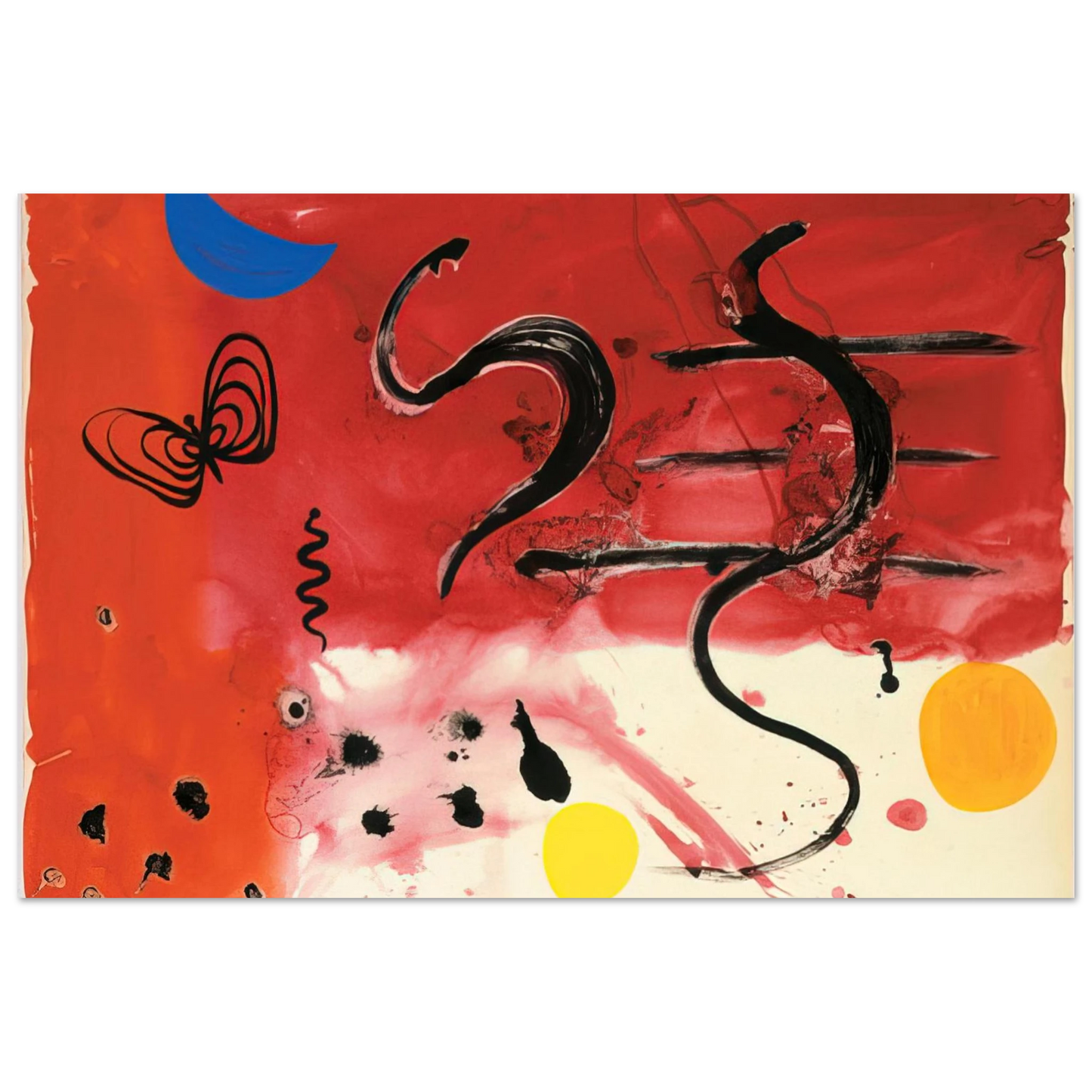 Alexander Calder - UNTITLED 1953 Fine Art Poster - 40x60 cm / 16x24 inches