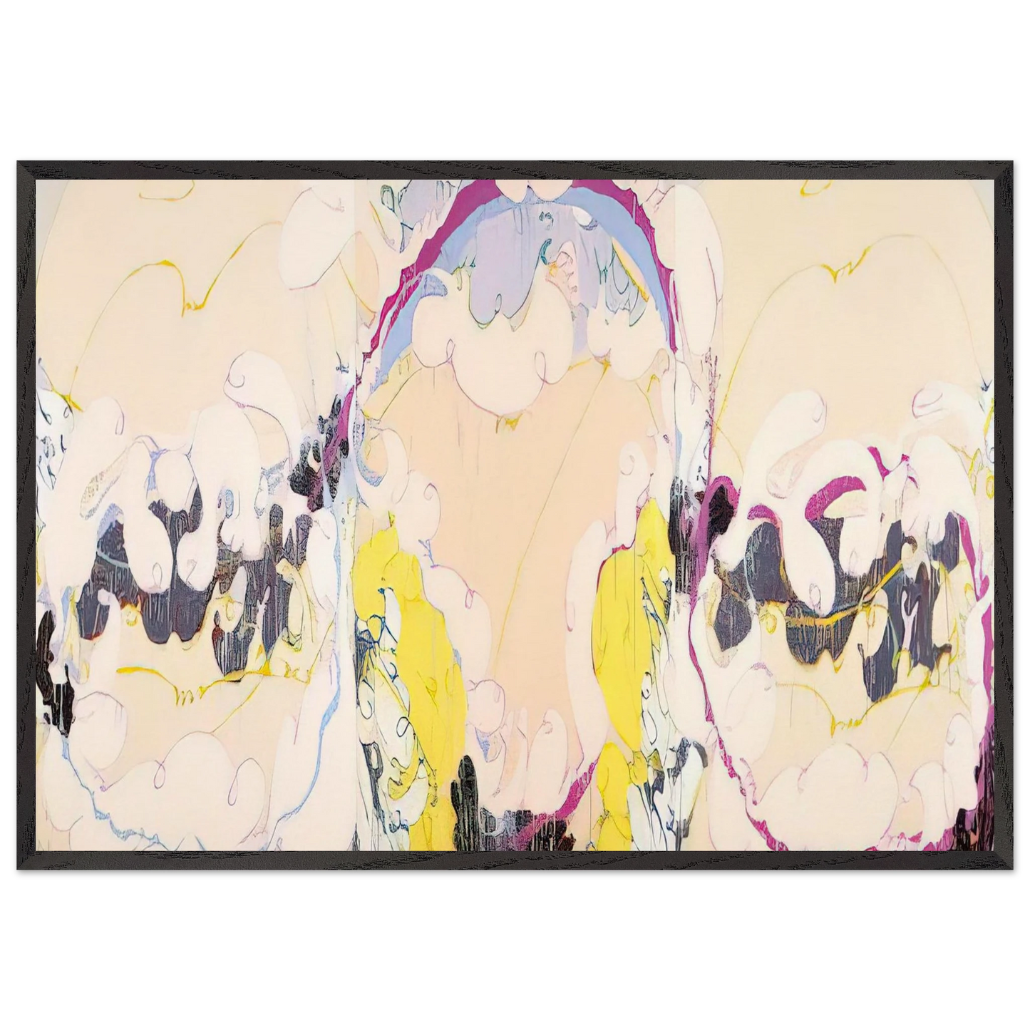 Pygmalion - 1979 - Norman Bluhm Framed Art Print – Black Wooden Frame - Default Title - -Framed Art Print