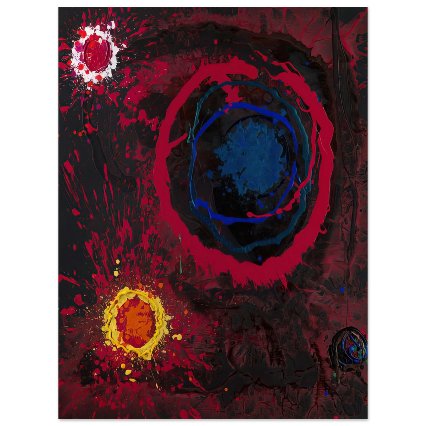 John Hoyland - Before Time Mysteries 12 05-01-11 - 2011 Fine Art Poster - Default Title