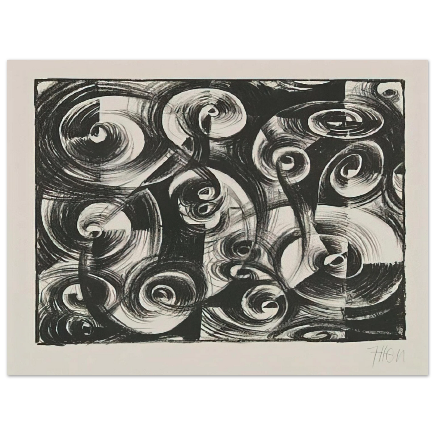 Johannes Itten - Linienrhythmus - 1919 Fine Art Poster - Default Title