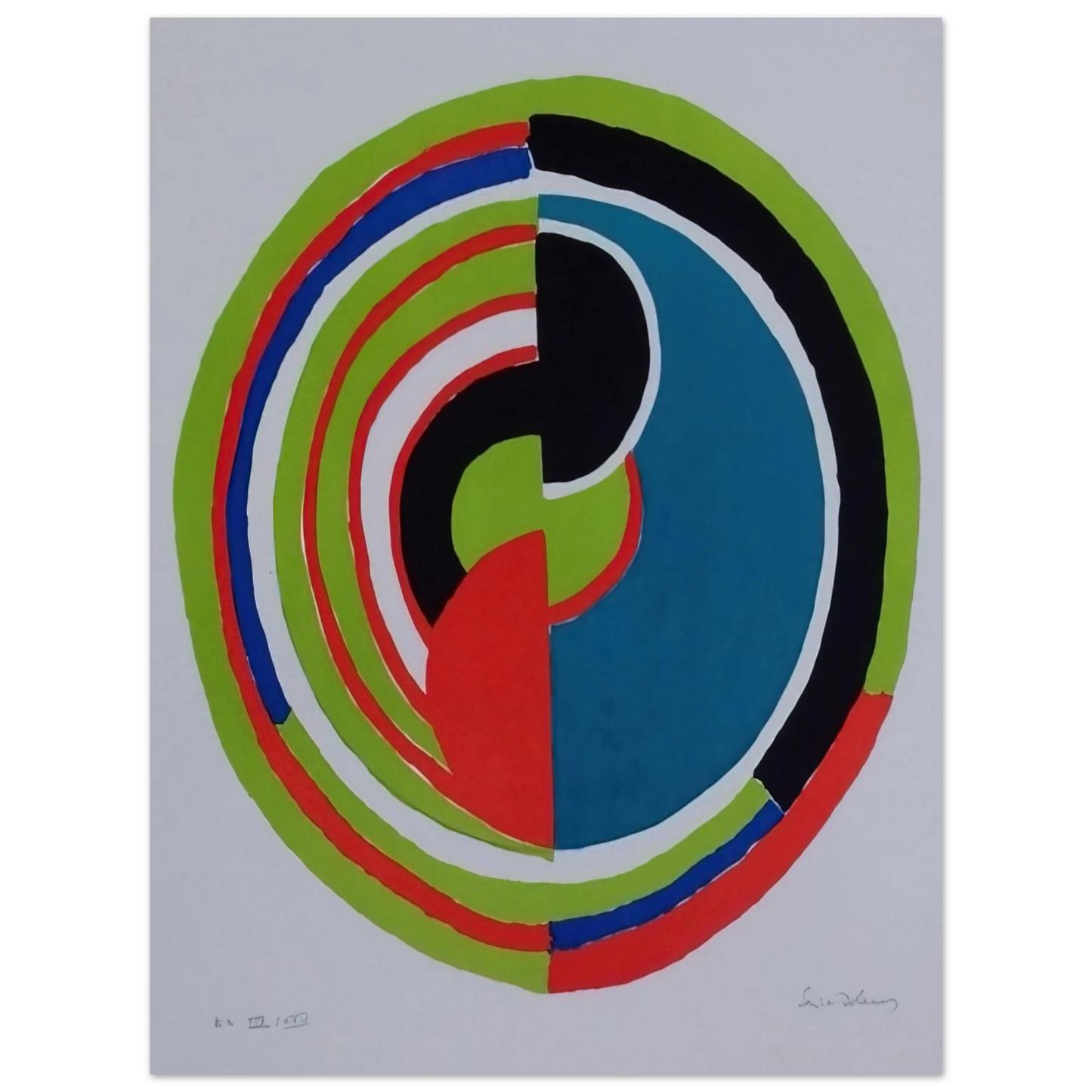 Sonia Delaunay - ABSTRACT SWIRL Fine Art Poster - Default Title